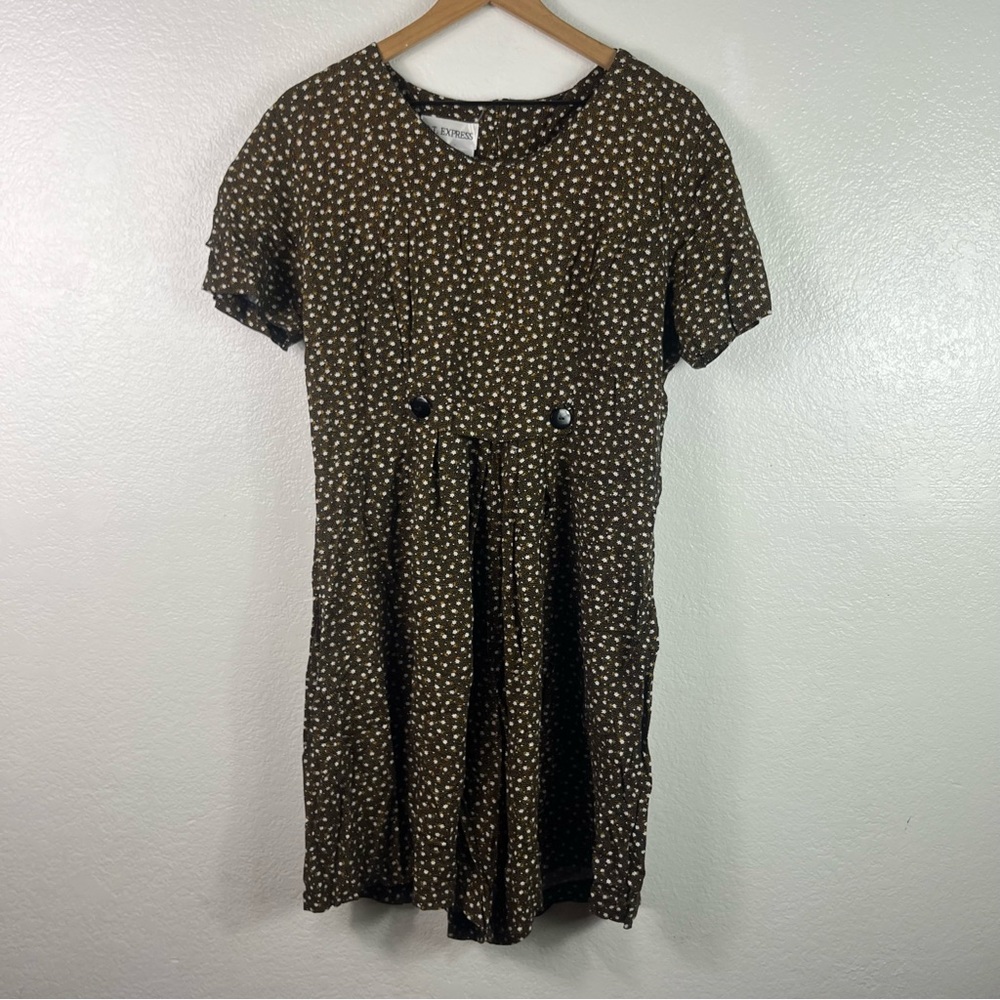 B.T. Express Vintange Rayon Floral Ditsy Romper size 10